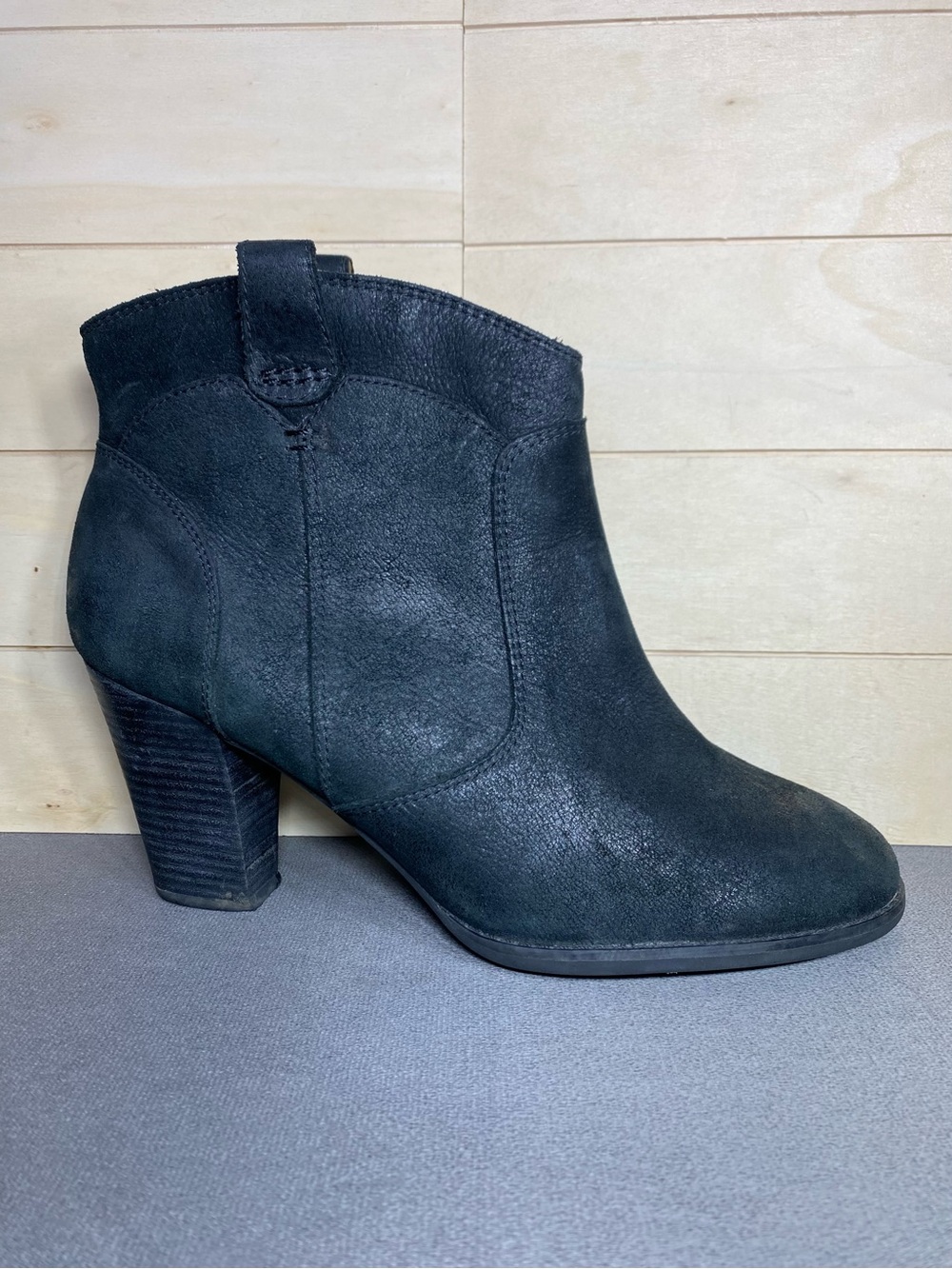 Clarks Heath Harrier Western Boots Women's Size 9.5 M Shoes Black Leather Bootie